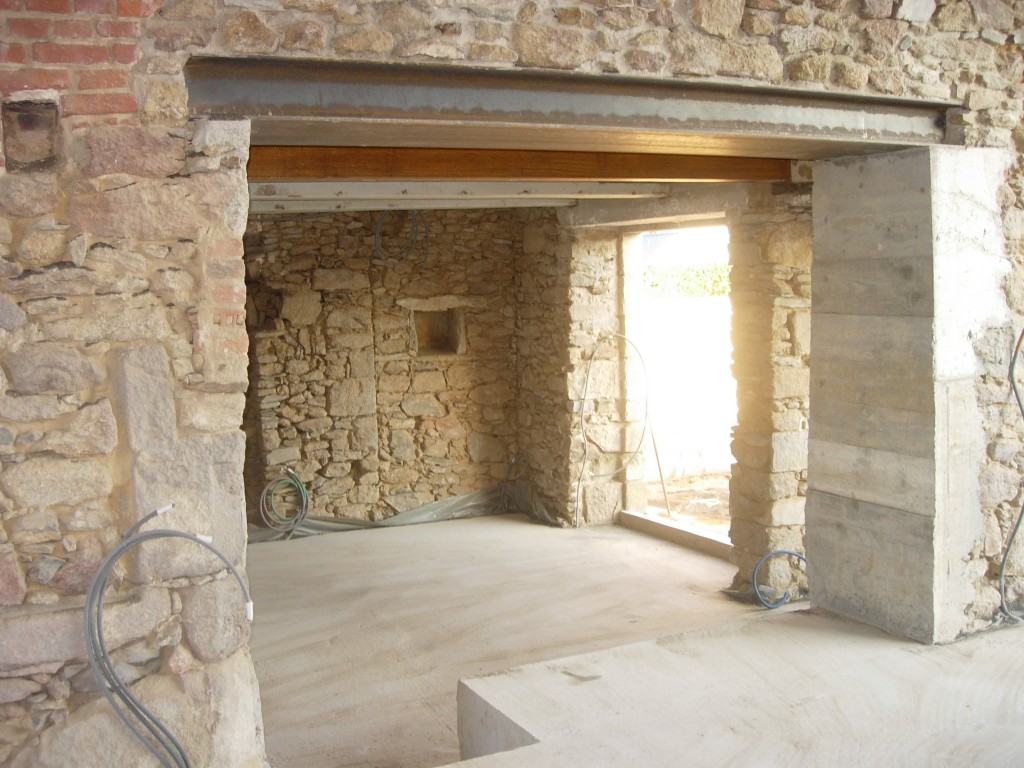 Ouverture de mur en pierre, en béton à Épinal